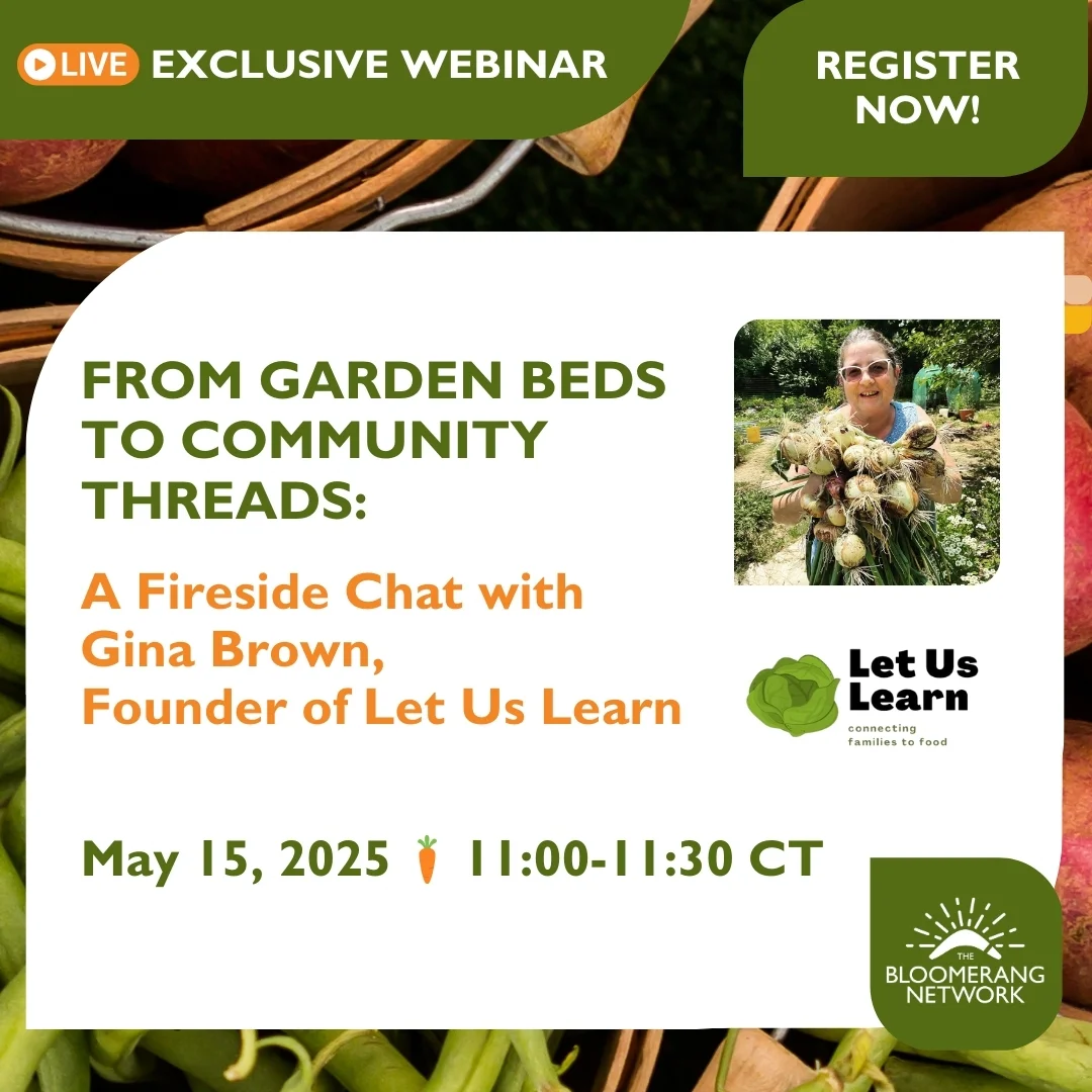 From Garden Beds to Community Threads: a fireside chat with Gina Brown