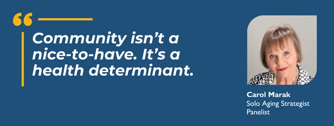 Community isn't a nice-to-have. It's a health determinant.